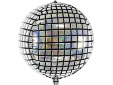 Party Deco Foil balónik, disco guľa, holografický, 40 cm. univerzálna