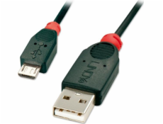 Lindy USB-A - microUSB USB kabel 2 m Zelený