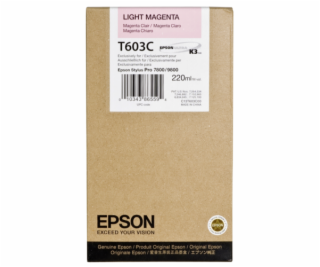Epson ink cartridge light magenta T 603  220 ml     T 603C