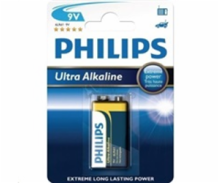 Philips batérie 9V ExtremeLife +, alkalická - 1ks