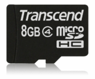 Transcend 8GB microSDHC (Class 4) pamäťová karta (bez ada...