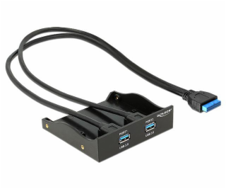 DeLock 3,5 "panel 2x USB 3.0 čierny (19-pin)