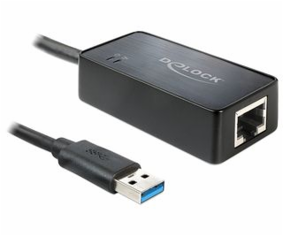 DeLock Adaptér USB 3.0&gt; Gigabit LAN 10/100/1000 Mb / s