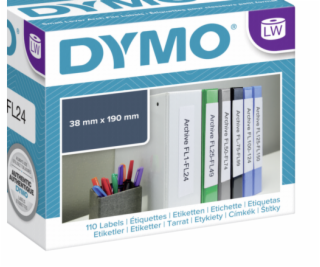 Dymo Lever arch labels 190mm x 38mm / 1 x 110 pcs 99018