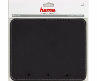 Mouse Pad with Leather Look, black