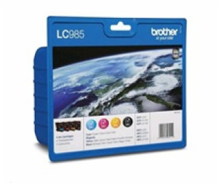 BROTHER LC-985 Value pack Bk/ C/M/Y  Ink  pre DCP-J125, 1...