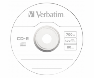 1x10 Verbatim CD-R 80 700MB 52x Data Life tenky obal