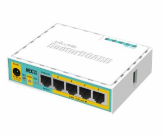 MikroTik RouterBOARD hEX PoE Lite, 650MHz CPU, 64MB RAM, ...