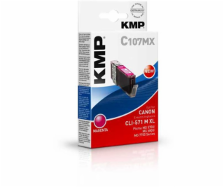 KMP C107MX atram. kazeta magenta komp. s Canon CLI-571 XL M
