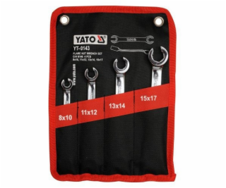 Sada klíčů prstencových 4ks 8-17 mm polootevřené YATO