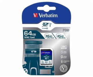 Verbatim SDXC karta Pro     64GB Class 10 UHS-I