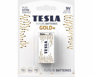 Tesla 9V GOLD+ alkalická (6LR61), 1 ks, ND