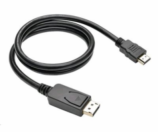 C-TECH CB-DP-HDMI-20 kabel DisplayPort/HDMI, 2m, černý