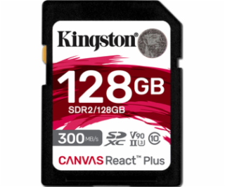 Kingston paměťová karta 128GB Canvas React Plus SDXC UHS-...