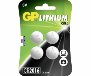 1x4 GP CR2016 Lithium 4 tlacidlove clanky 3 volty