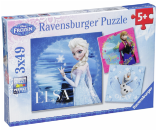 Ravensburger Elsa, Anna & Olaf 3 X 49 dielne puzzle     F...