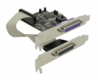 DeLock adaptér PCI Express x1 2xparalelní port
