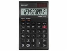 SHARP kalkulačka - EL-124TWH - černá