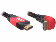 Delock HDMI 1.4 kábel A / A samec / samec pravouhlý, dĺžka 2 metre