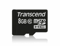 TRANSCEND Micro SDHC Class 10 8GB (bez adaptéru)