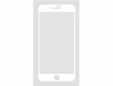 Woodcessories 3D Premium Glass iPhone 6+/ 7+/ 8+ biela