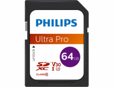 Philips SDXC 64 GB Class 10, UHS-I U3 Pamäťova Karta 