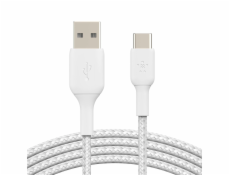 Belkin USB-C/USB-A Cable 3m braided, white CAB002bt3MWH