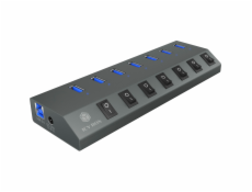RAIDSONIC ICY BOX - 7x USB 3.0, 1x USB Type C, HUB