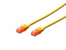 Digitus Ecoline Patch Cable, UTP, CAT 6e, AWG 26/7, žlutý 3m, 1ks
