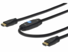 ASM AK-330118-100-S HDMI kabel Digitus 2x samec typ A, 15m s/1.4, černý 10m
