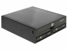 ""5.25"""" Wechselrahmen für 1 x 5.25"""" Slim Laufwerk + 2 x 2.5"""" SATA HDD / SSD, Einbaurahmen""