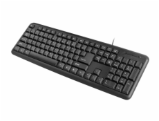 Natec Impakt UKL-1074 Keyboard, USB, US layout, black, OEM