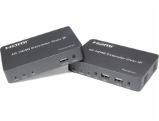 PREMIUMCORD HDMI extender s USB na 150m over IP, bez zpoždění