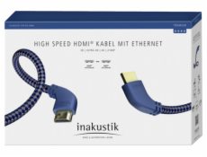 in-akustik Premium HDMI kabel m. Ethernet 90° uhol 2,0 m