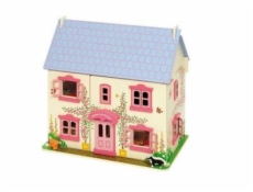 Hračka Bigjigs Toys Růžový domek pro panenky 
