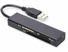 EDNET 4-Port USB 2.0 Vysokorýchlostný (CF, SD, Micro SD / SDHC, Pamäťová karta) Čítačka pamäťových kariet