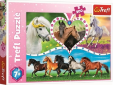 Puzzle 200 elementów - Piękne konie