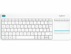 Logitech Wireless Touch Keyboard K400 Plus - EMEA - Czech layout - bílá