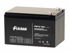 FUKAWA olověná baterie FW 12-12 U do UPS APC/ AEG/ EATON/ Powerware/ 12V/ 12Ah/ životnost 5 let/ Faston F2-6,3mm