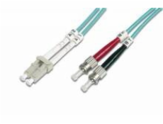 Optický patch kabel duplex LC-ST 50/125 MM 10m OM3