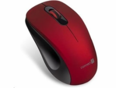 CONNECT IT  MUTE  bezdrátová optická tichá myš, USB, (+ 1x AA baterie zdarma), červená 