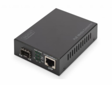 DIGITUS Professional Gigabit PoE media converter, RJ45 / SFP, PSE