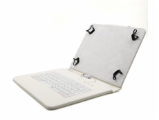 C-TECH Protect NUTKC-04W - white, pouzdro univerzální s klávesnicí pro 9,7 -10,1  tablety, FlexGrip, NUTKC-04, bílé