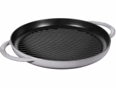 Staub grill pan induction round 30cm Graphite Grey