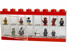 LEGO Minifiguren Display Case 16 rot, Aufbewahrungsbox