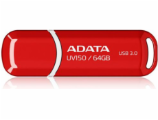 Flash disk ADATA DashDrive Value UV150 64GB USB 3.0 červený (AUV150-64G-RRD)