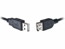 Gembird AM-AF USB kábel, USB 2.0 predlžovací kábel 1,8 M Poniklované konce čiernej (CCP-USB2-AMAF-6)