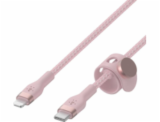 Kabel USB Belkin USB-C - Lightning 1 m Różowy (CAA011BT1MPK)