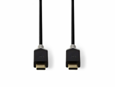 Nedis CCBW64700AT10 - Kabel USB 3.1 (Gen1) | Typ-C Zástrčka - Typ-C Zástrčka | 1 m | Antracit