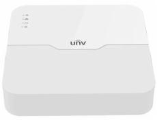 UNV NVR 4 PoE kanály (max. 54W), 64Mbps, H.265, 1x HDD, vstup 8 Mpix, 4K UHD, 1x 10/100Mbps, 2x USB 2.0, audio